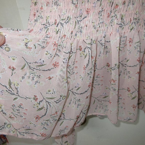 Pretty Little Thing Soft Peach floral top size 14 - Picture 5 of 11